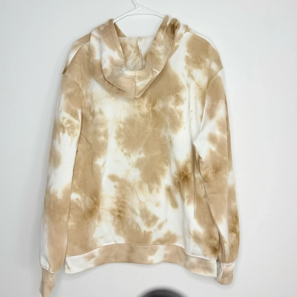 Refuge Tan and Cream Tie-Dye Hoodie - Picture 2 of 3